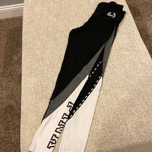 gently worn- PINK small yoga pants